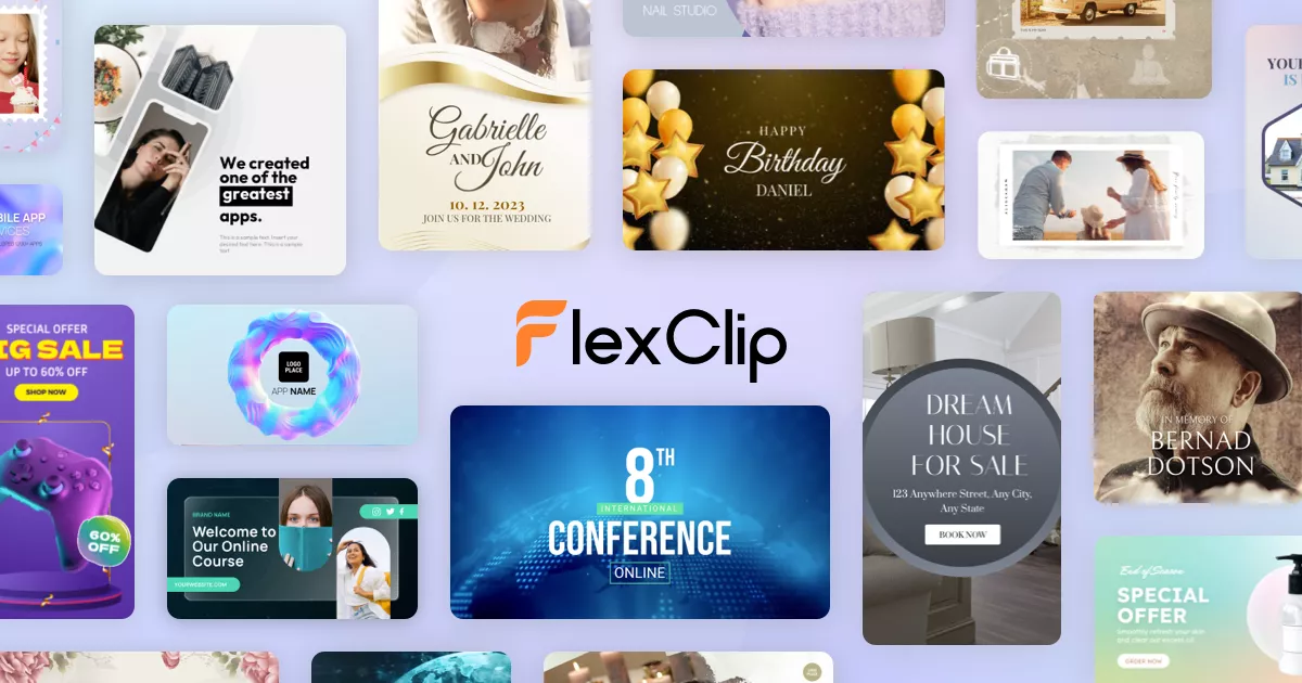 Empieza rápido con plantillas de vídeos prediseñadas - FlexClip