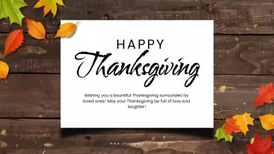 Happy Thanksgiving Messages