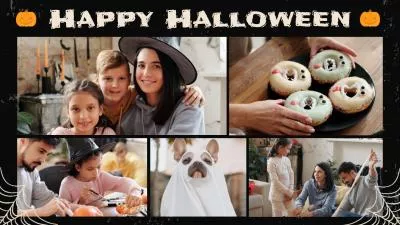 Halloween Happy Memory Photo Collage Instagram Story