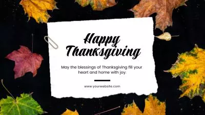 Happy Thanksgiving Day Holiday Greeting Message