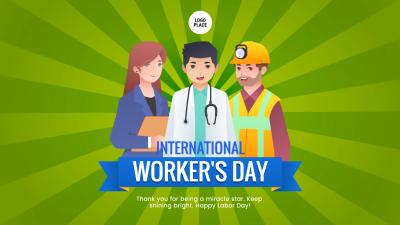 Customizable International Workers Day Happy Labor Day Business ...