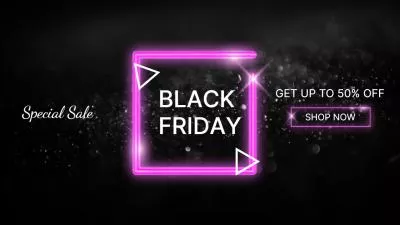 Neon Style Black Friday Sale