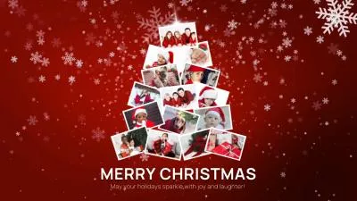 Red Christmas Tree Collage Vlogmas