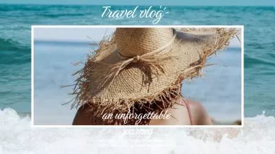 Summer Vacation Travel Vlog Collage