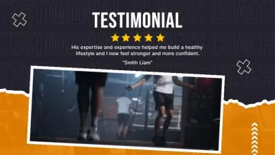 Testimonial Fitness Coach Collage