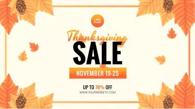 Thanksgiving Sale Promo