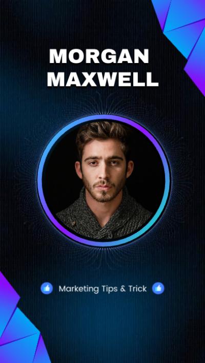 Customizable Blue Tech Marketing Business Channel Intro Video