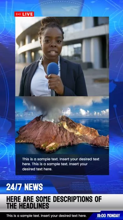 Blue Technology Breaking News Live Show Youtube Intro Outro