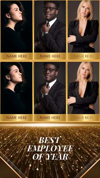 Customizable Golden Business Awards Show Package Video Template By Flexclip