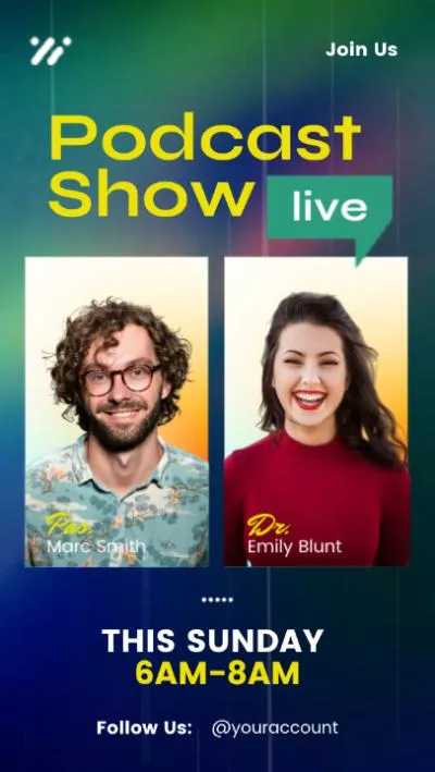 Gradient Podcast Live Show Fashion Business Event Announce Subtitles Post