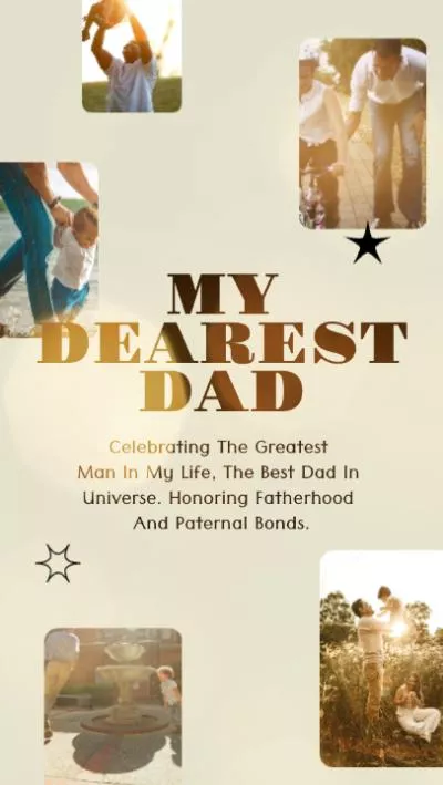 Bokeh Father's Day Photo Slideshow