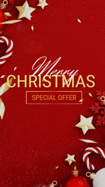 Merry Christmas Clothing Sale Promo