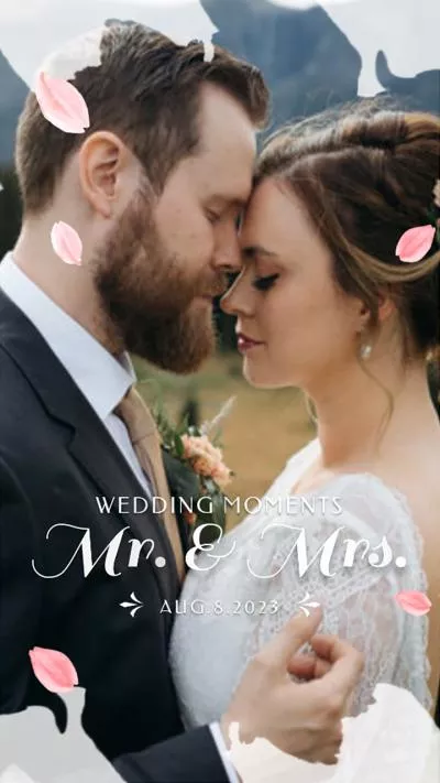 Vidéo de diaporama de mariage