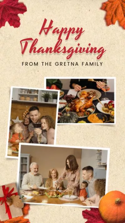 Thanksgiving Family Instagram Post