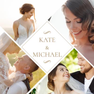 Modèle de vidéo Elegant Romantic Wedding Memory Photo Collage Slideshow ...