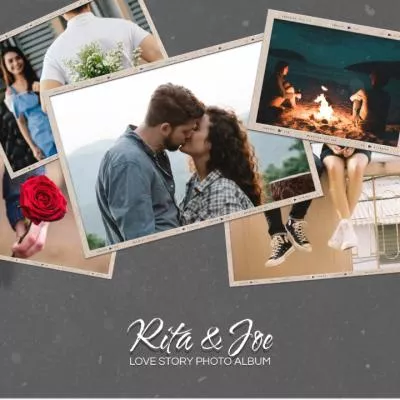 Minimal Film Polaroid Love Story Wedding Purpose Memory Photo Album Propose Collage Slideshow