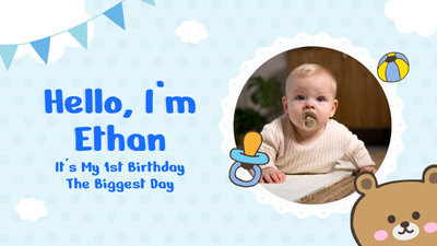 1st Birthday Collage