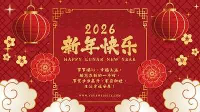 2026 灯笼云 中国新年快乐祝福视频介绍