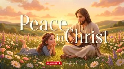3d Ai Peaceful Nature Girl Jesus Christian Guitar Sleep Meditation Music Intro