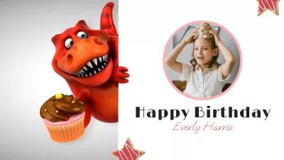 3d Animation Creative Fun Cartoon Happy Birthday Cover Intro