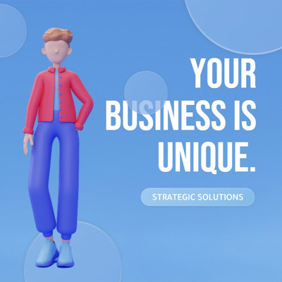 3D Business Services Linkedin Ad