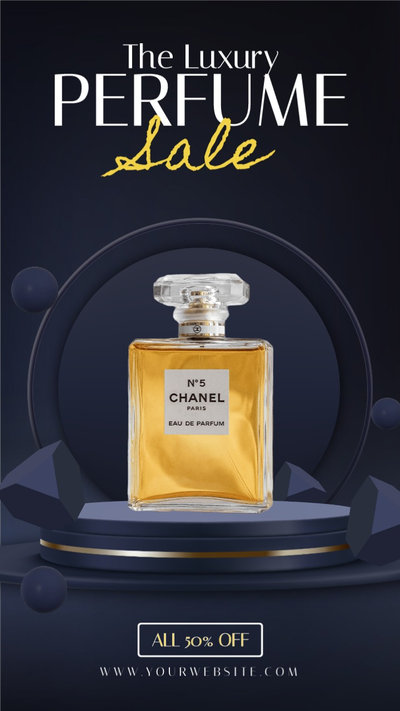 3D Realistisches Podium Parfüm Promo Verkauf
