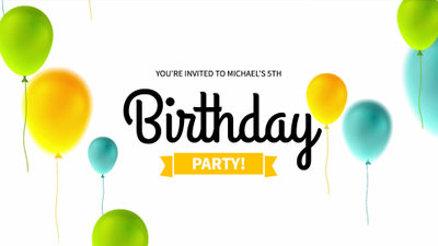 Invitación嘉年华5 Cumpleaños