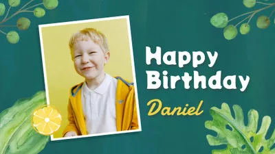 Plantillas de vídeo - Feliz cumpleaños para niños