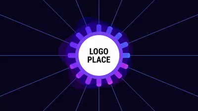 Abstract Purple Logo Intro Outro
