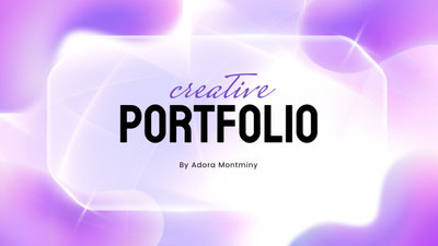 Abstract Purple Portfolio Business Presentation