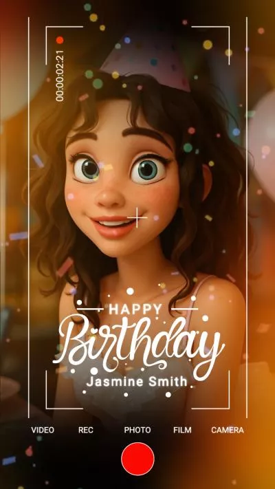Ai 3d Effects Happy Birthday Wishes Film Bokeh Tiktok Story