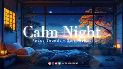  Ai Calm Night Relaxing Sleep Music White Noise Asmr Meditation Youtube Intro