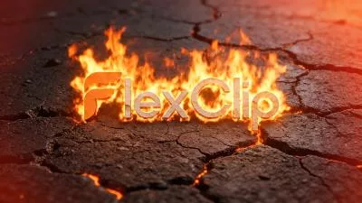 Ai Cinematic Gritty Burning Fire Logo Reveal Intro
