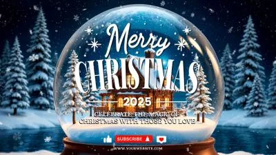 Ai Generated Christmas New Year Holiday Greeting Message Crystal Ball Youtube Channel
