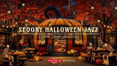 Ai Generated Halloween Spooky Horror Vibe Jazz Music Playlist Youtube Channel Intro