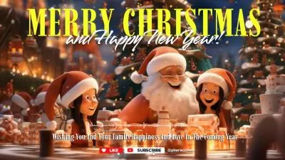 Ai Generated Merry Christmas New Year Holiday Greeting Music Youtube Channel Intro