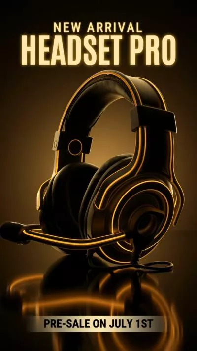 Ai Headset Sale Business Product Ad