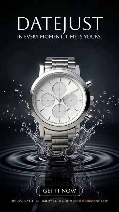 Ai Luxury Watch Display Business Product Ad