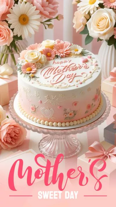 Ai Mothers Day Cake Business Product Ad