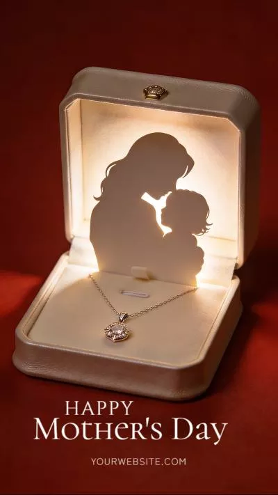 Ai Dia Madre Joyería Regalo Amor Producto Promocional Anuncio