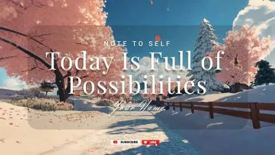  Ai Nature Park Flower Motivational Note Quotes Reminder Youtube Intro