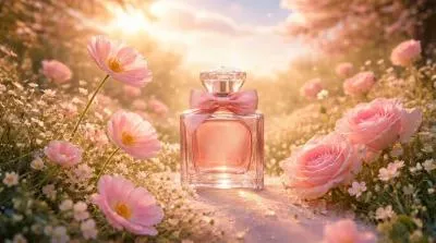 Ai Pink Flowers Dreamy Perfume Product Ad