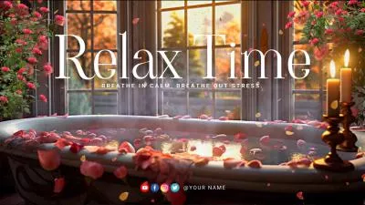  Ai Spa Relax Time Peace Rose Shower White Noise Youtube Channel Intro Outro