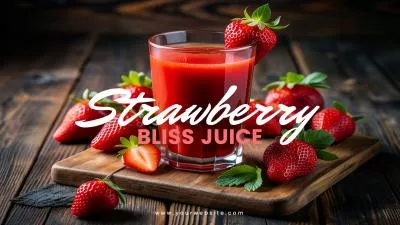Ai Strawberry Juice Drink Product Business Ad Tvc