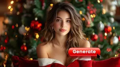 Ai Xmas Baby Generate Santa Hug Merry Christmas New Year Intro