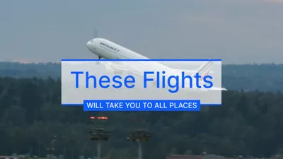 航空会社の広告