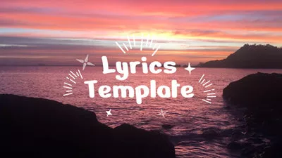 Animated Text Lyric