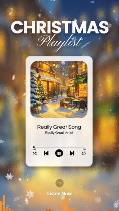 Anime Generated Merry Christmas New Year Holiday Music Playlist Video