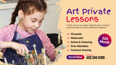 Art Class Painting and Drawing Education Promo