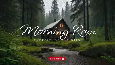  Asmr Morning Rain Voice Relax Music White Noise Youtube Channel Intro Outro